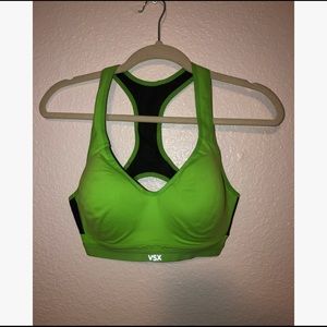 Victoria’s Secret VSX neon green sports bra
